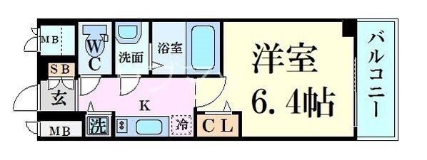 プレサンス天神橋スカイルの物件間取画像